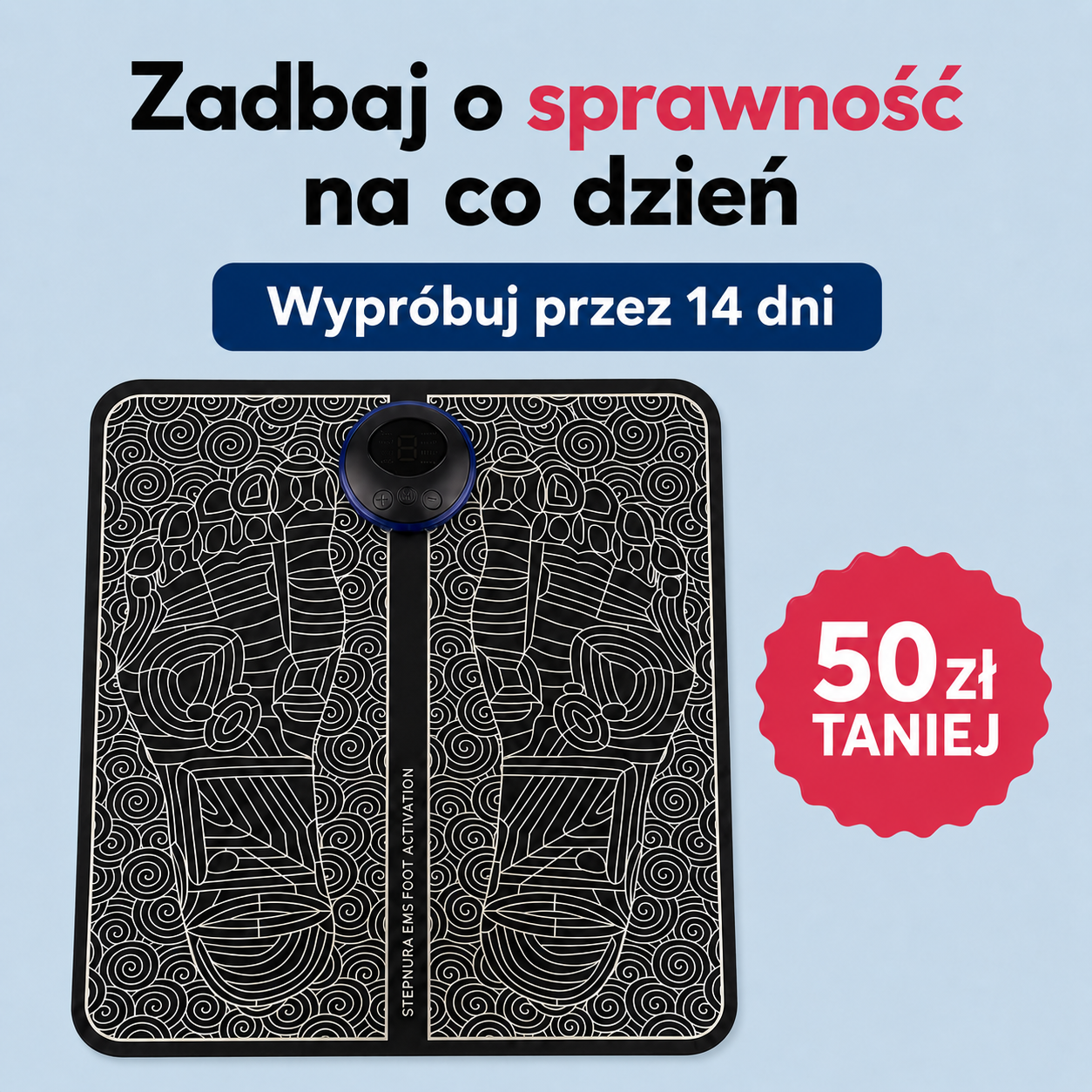 Mata Elektrostymulator Mięśni EMS Masażer do Stóp Rehavia